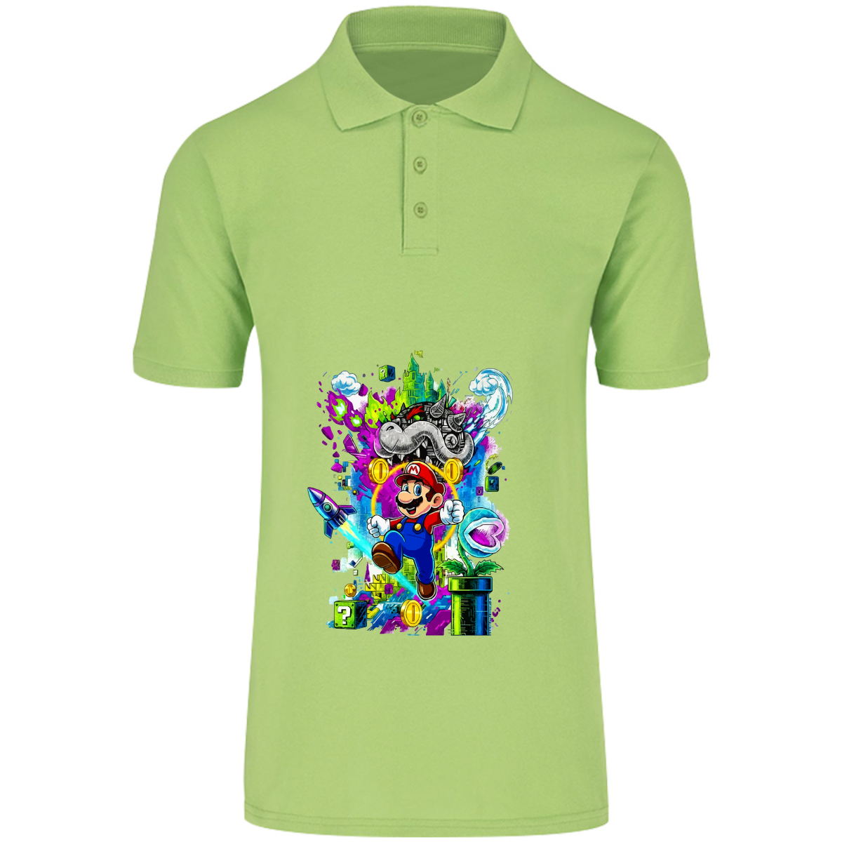 Playera Mario bros - polo - caballero - Inspiralook