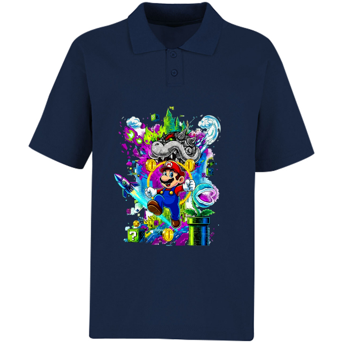 Playera Mario bros - polo - niñ@/joven - Inspiralook