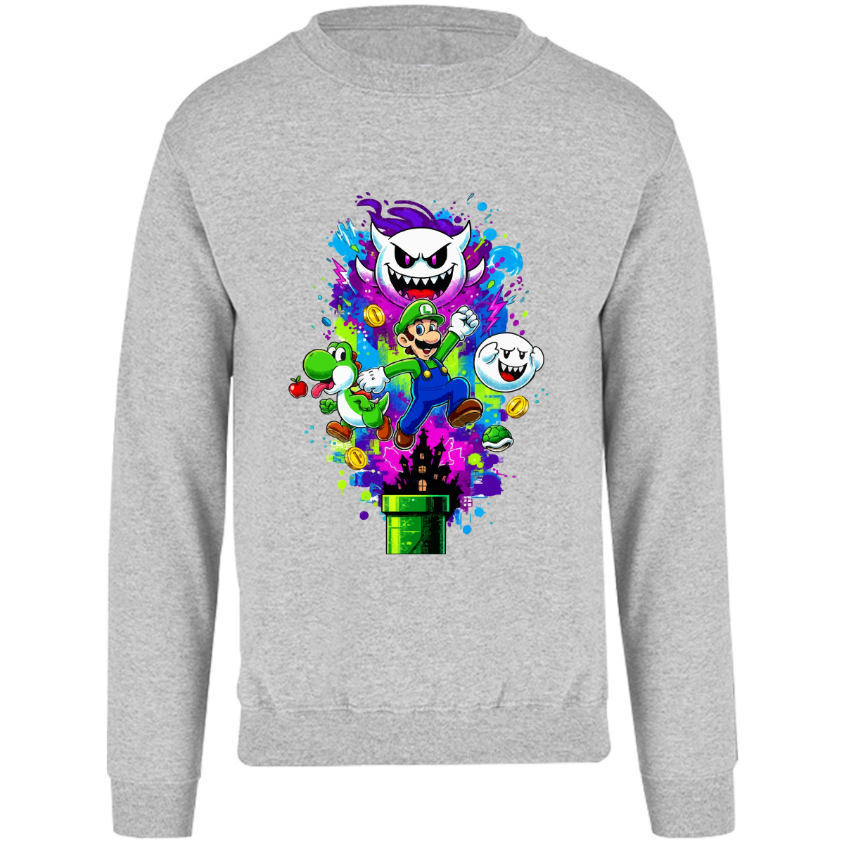 Sudadera luigi - manga larga - niñ@/joven - Inspiralook