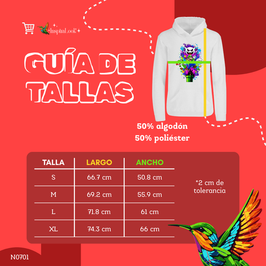 Sudadera luigi - con capucha - niñ@/joven - estampado frente - Inspiralook