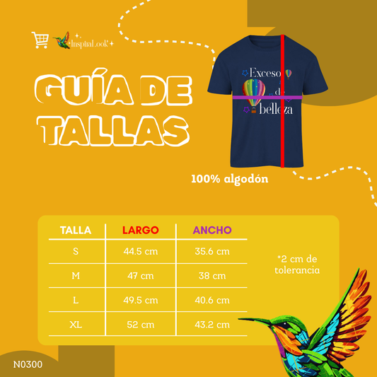 Playera globo aerostático letra blanca - niñ@ - Inspiralook