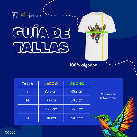 Playera mundial - peso completo - caballero/unisex - Inspiralook