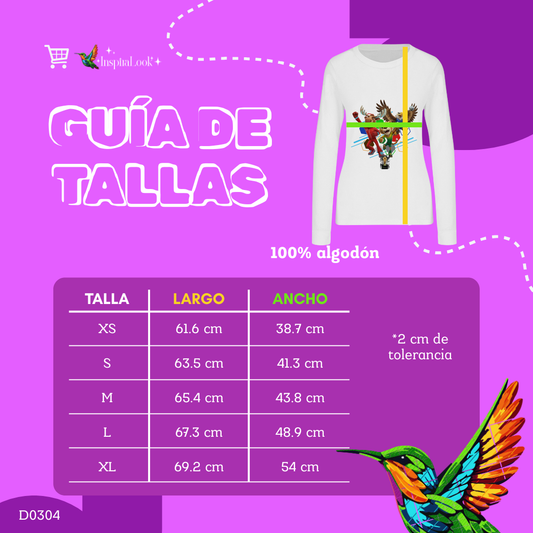 Playera mundial - manga larga - dama - Inspiralook