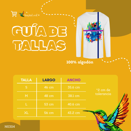 Playera aloha - manga larga - niñ@/joven - Inspiralook