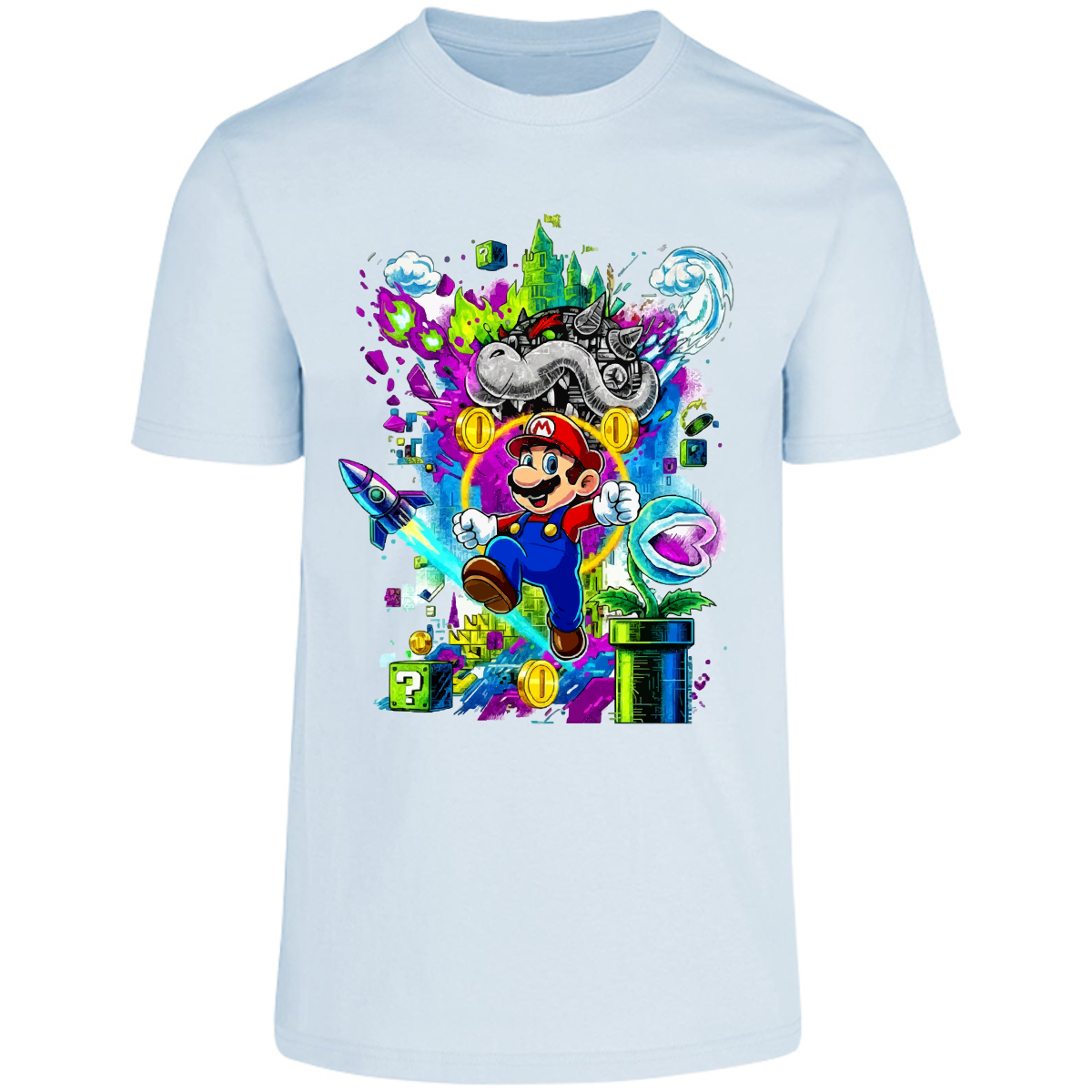 Playera Mario bros - peso completo - caballero - Inspiralook
