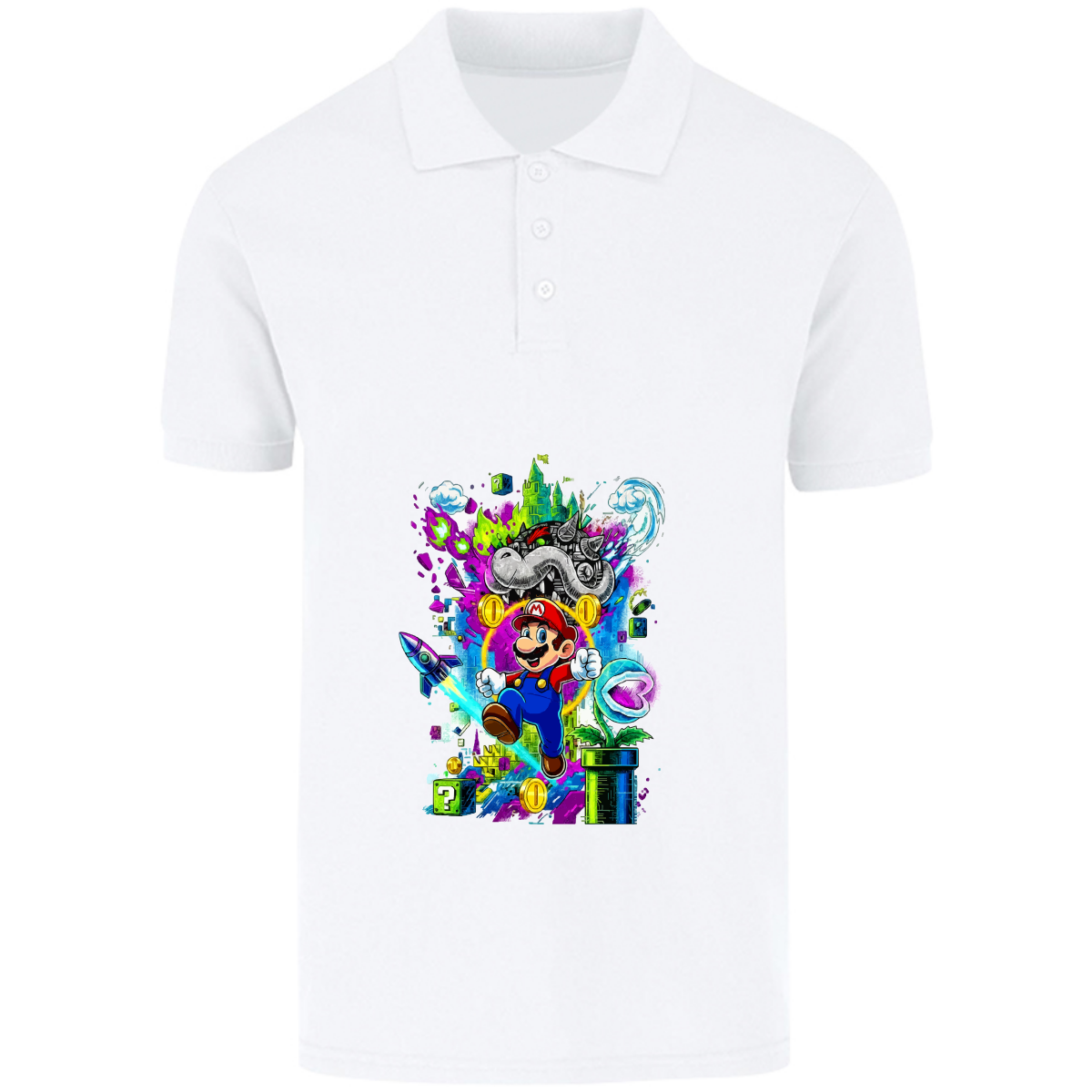 Playera Mario bros - polo - caballero - Inspiralook