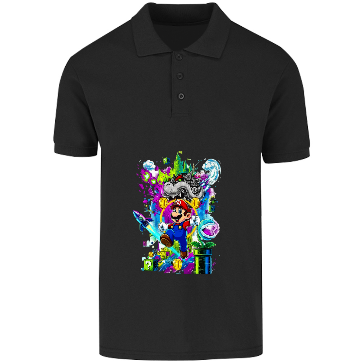 Playera Mario bros - polo - caballero - Inspiralook
