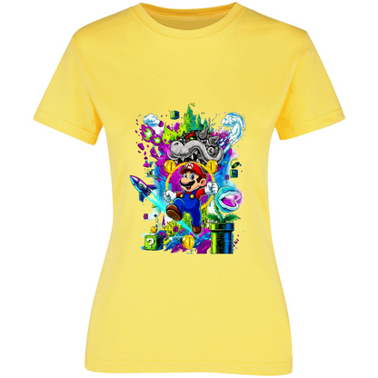 Playera Mario bros - peso completo - dama - Inspiralook