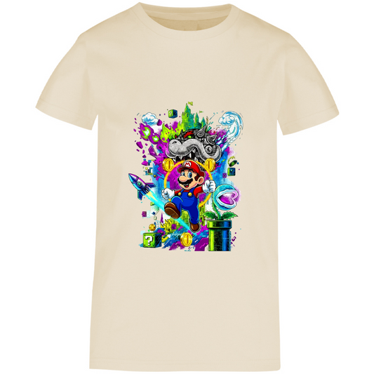 Playera Mario bros - peso medio - dama - Inspiralook