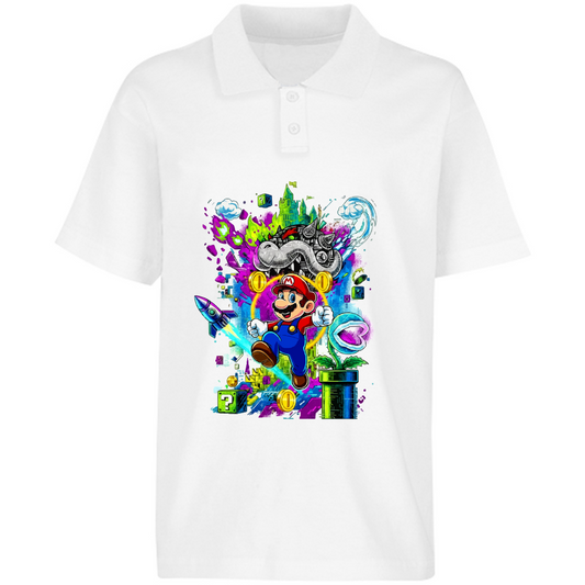 Playera Mario bros - polo - niñ@/joven - Inspiralook