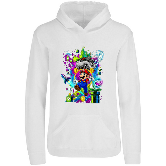 Sudadera Mario bros - con capucha - unisex - estampado frente - Inspiralook