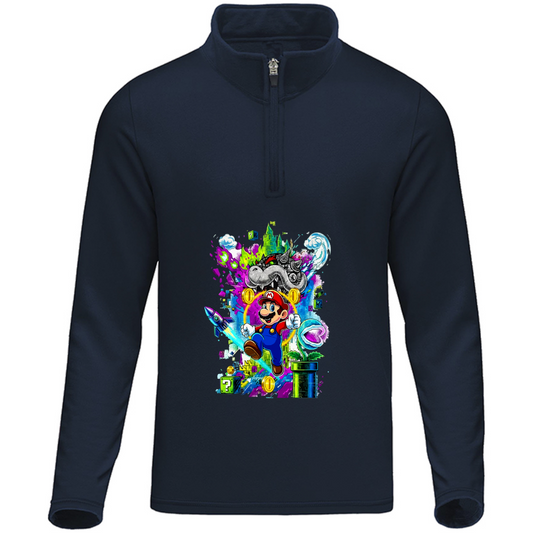 Sudadera Mario bros - cuarto de cierre - unisex - Inspiralook