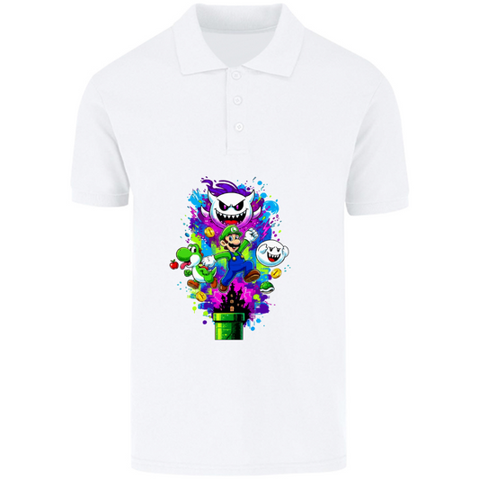 Playera luigi - polo - caballero/unisex - Inspiralook