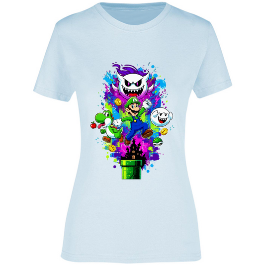 Playera luigi - peso completo - dama - Inspiralook