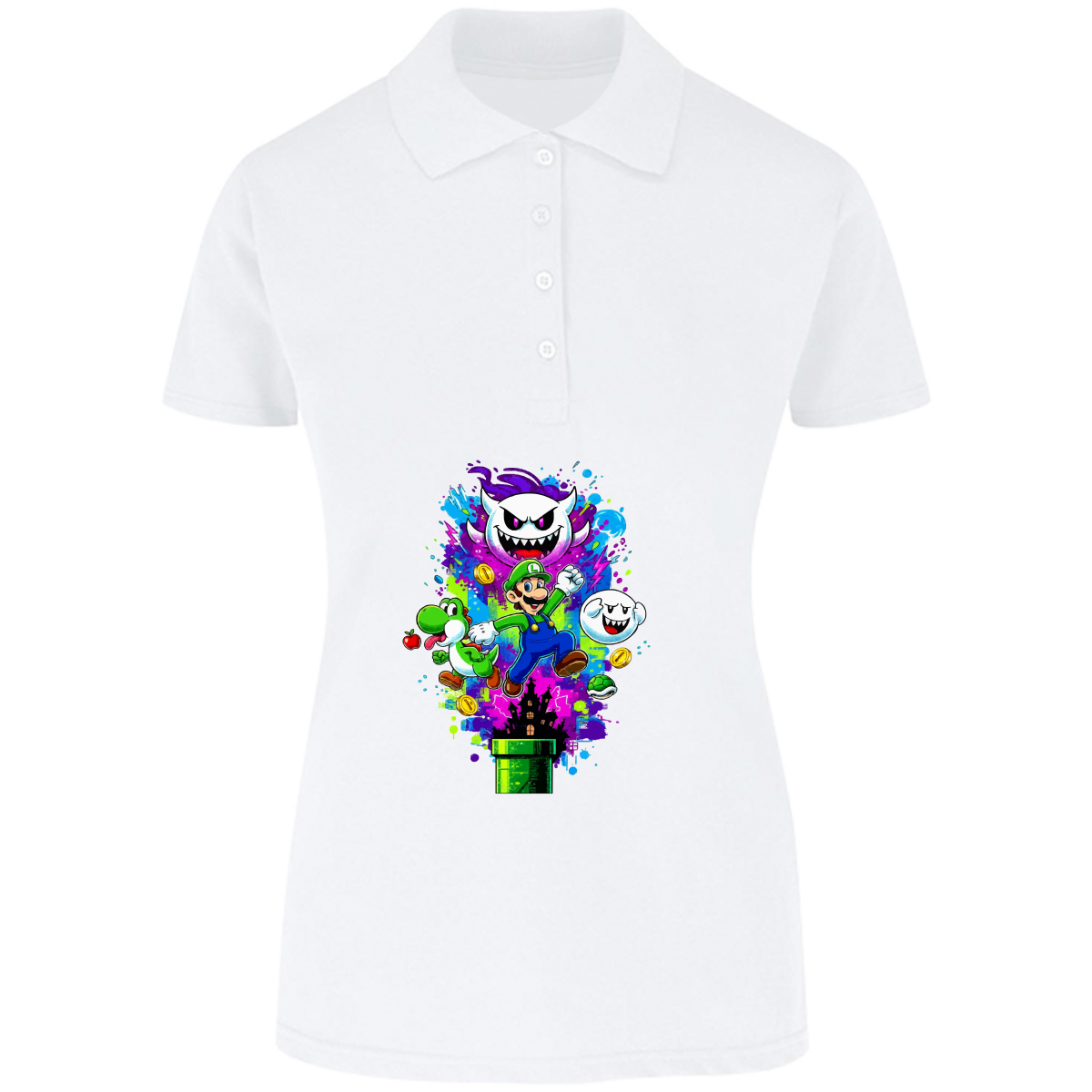 Playera luigi - polo - dama - Inspiralook