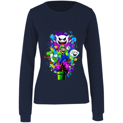 Playera luigi - manga larga - dama - Inspiralook