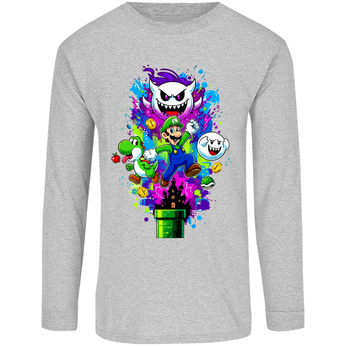 Playera luigi - manga larga - niñ@/joven - Inspiralook
