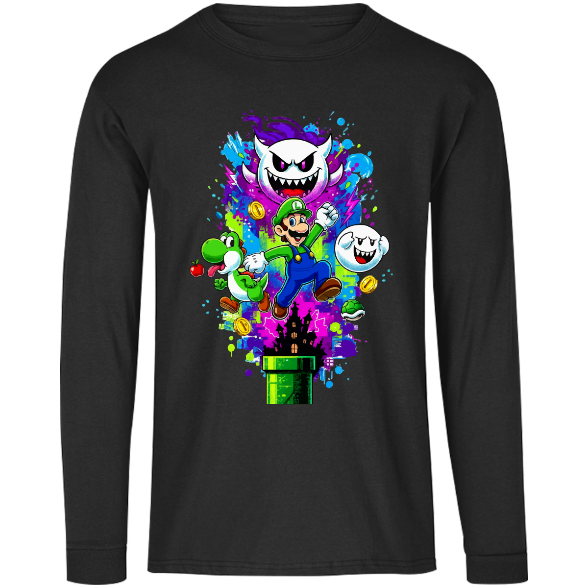 Playera luigi - manga larga - niñ@/joven - Inspiralook