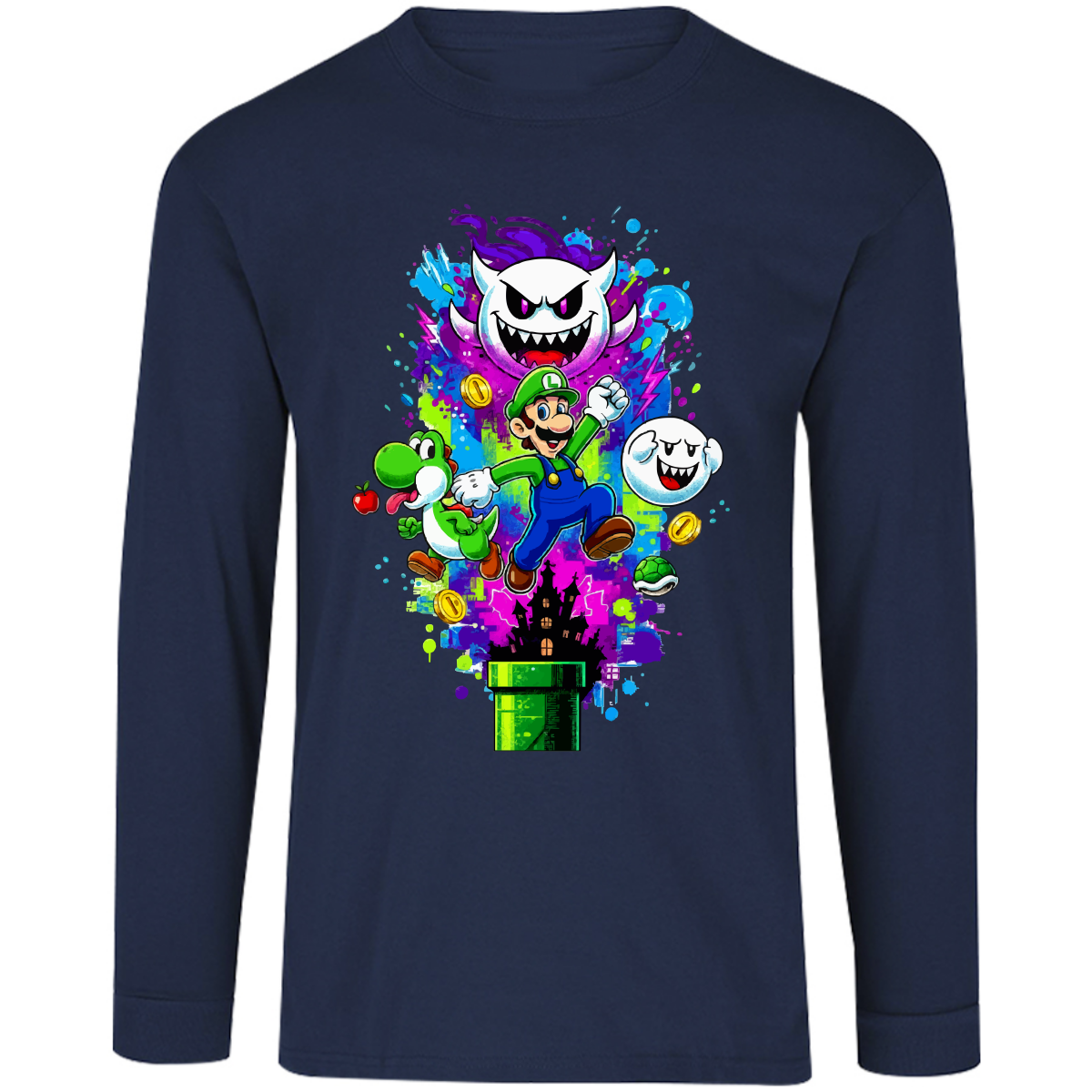 Playera luigi - manga larga - niñ@/joven - Inspiralook