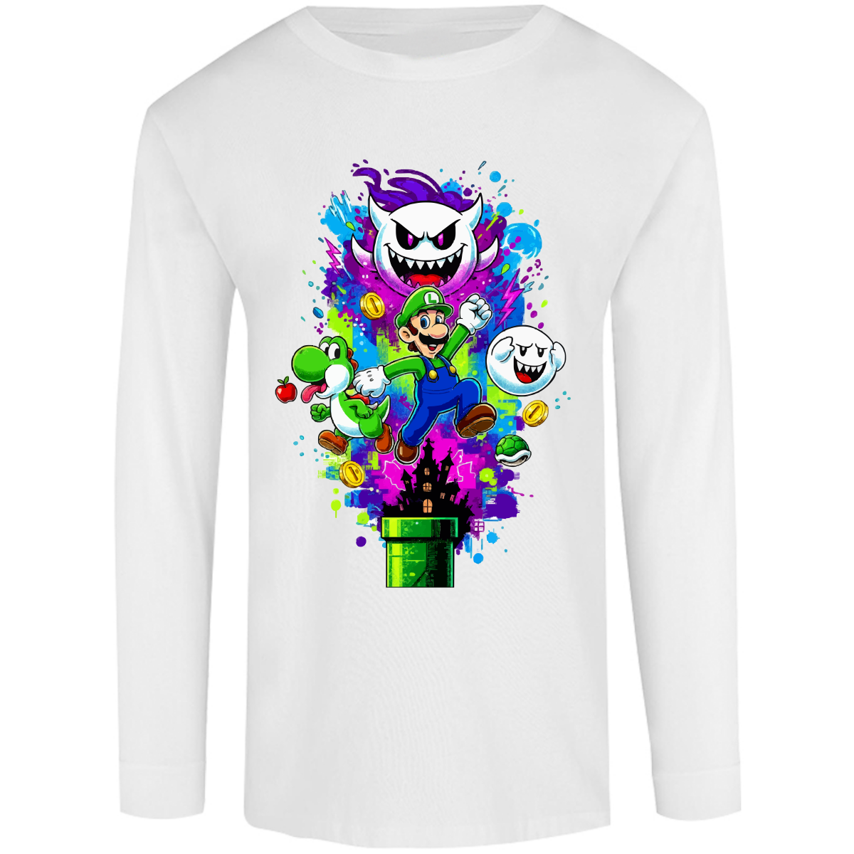Playera luigi - manga larga - niñ@/joven - Inspiralook