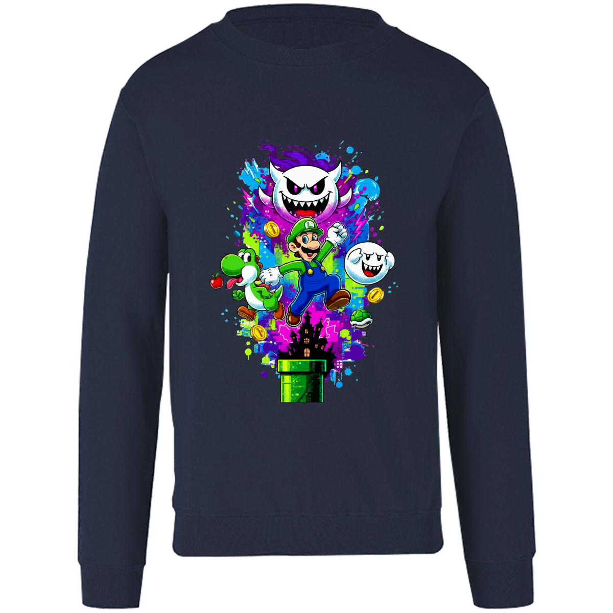 Sudadera luigi - manga larga - niñ@/joven - Inspiralook