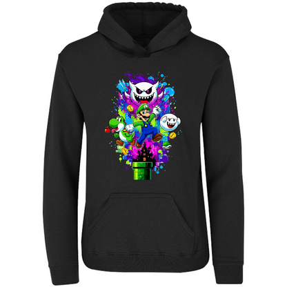 Sudadera luigi - con capucha - unisex - estampado frente - Inspiralook