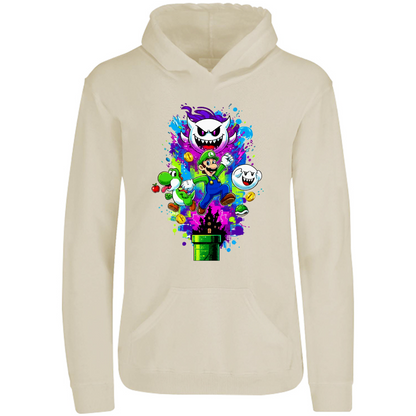 Sudadera luigi - con capucha - unisex - estampado frente - Inspiralook