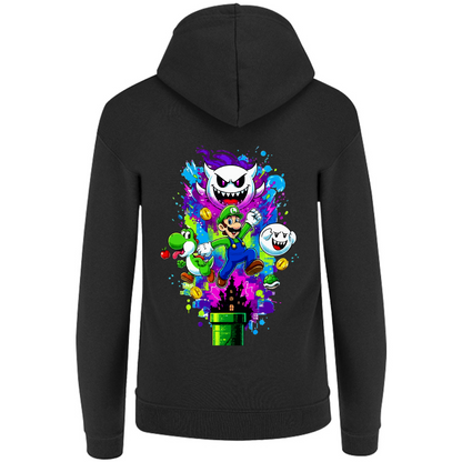 Sudadera luigi - con capucha - unisex - estampado detras - Inspiralook