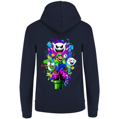 Sudadera luigi - con capucha - unisex - estampado detras - Inspiralook