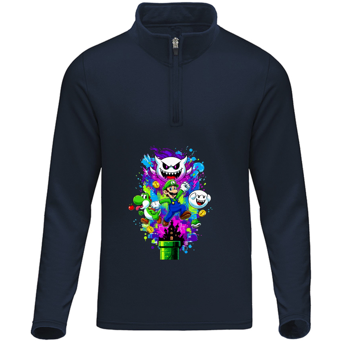 Sudadera luigi - cuarto de cierre - unisex - Inspiralook