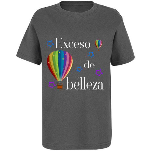Playera globo aerostático letra blanca - niñ@ - Inspiralook