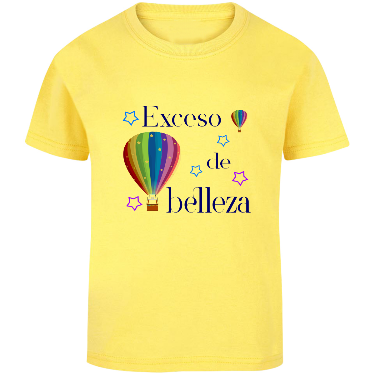 Playera globo aerostático letra azul - bebe - Inspiralook