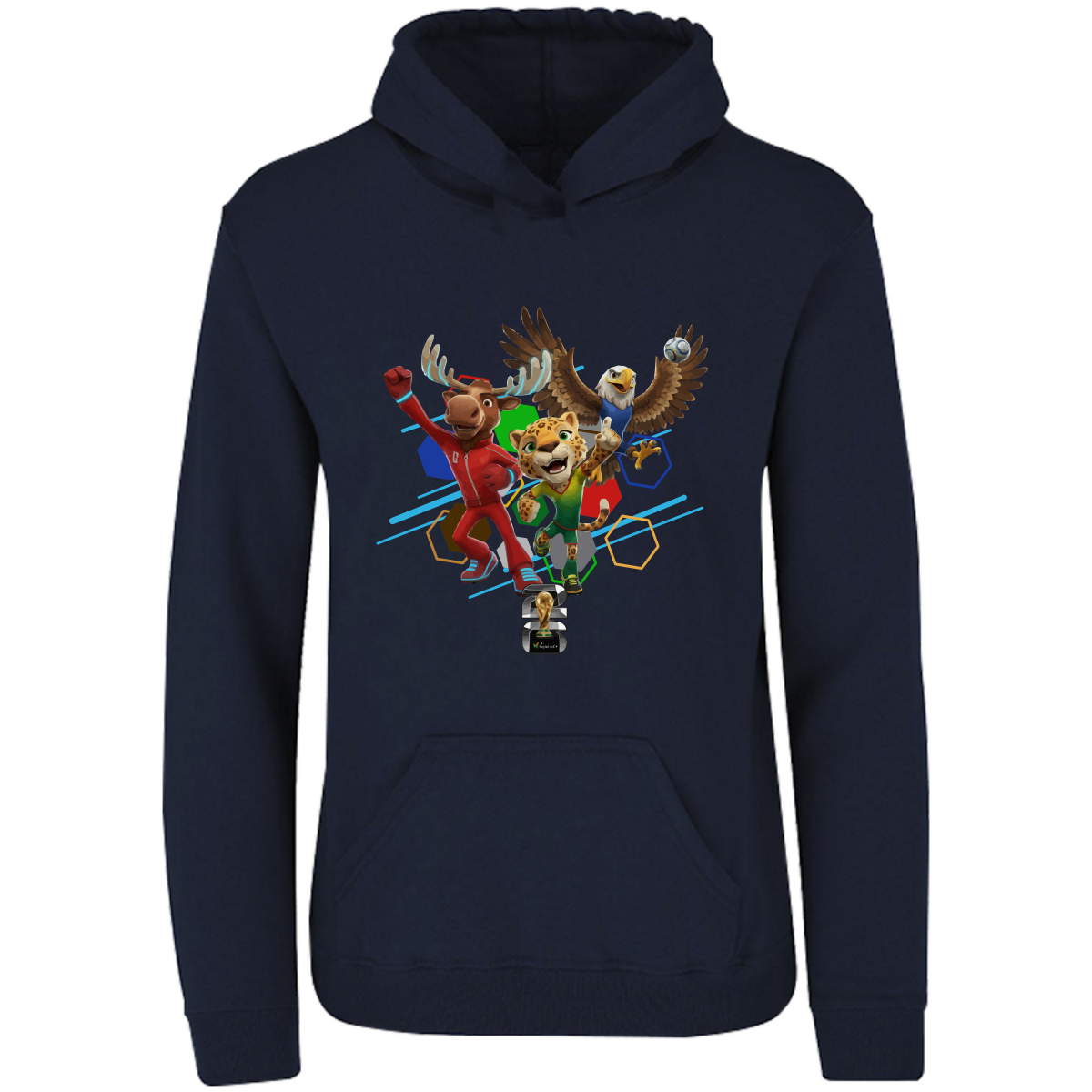 Sudadera mundial - con capucha - unisex - estampado frente - Inspiralook