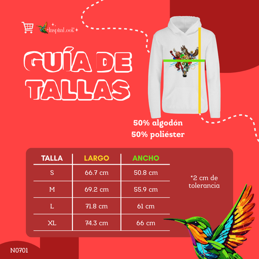 Sudadera mundial - con capucha - niñ@/joven - estampado frente - Inspiralook