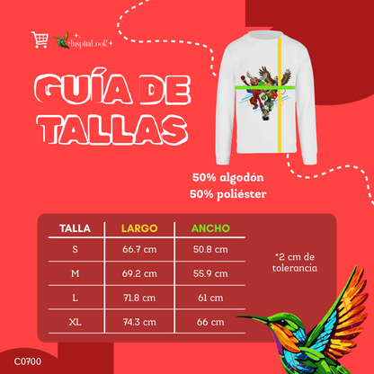 Sudadera mundial - manga larga - unisex - Inspiralook