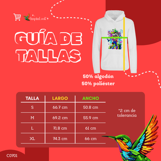 Sudadera Mario bros - con capucha - unisex - estampado frente - Inspiralook