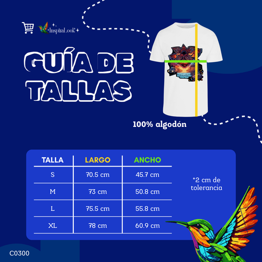 Playera stranger - peso completo - caballero/unisex - Inspiralook