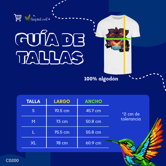 Playera stranger - peso medio - caballero/unisex - Inspiralook