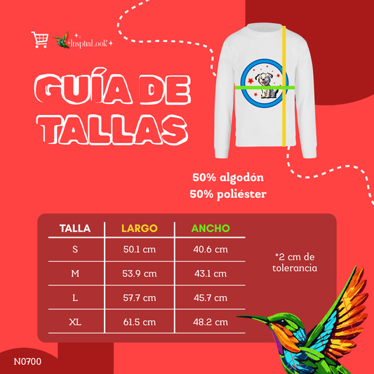 Sudadera perro estrellado - manga larga - niñ@/joven - Inspiralook