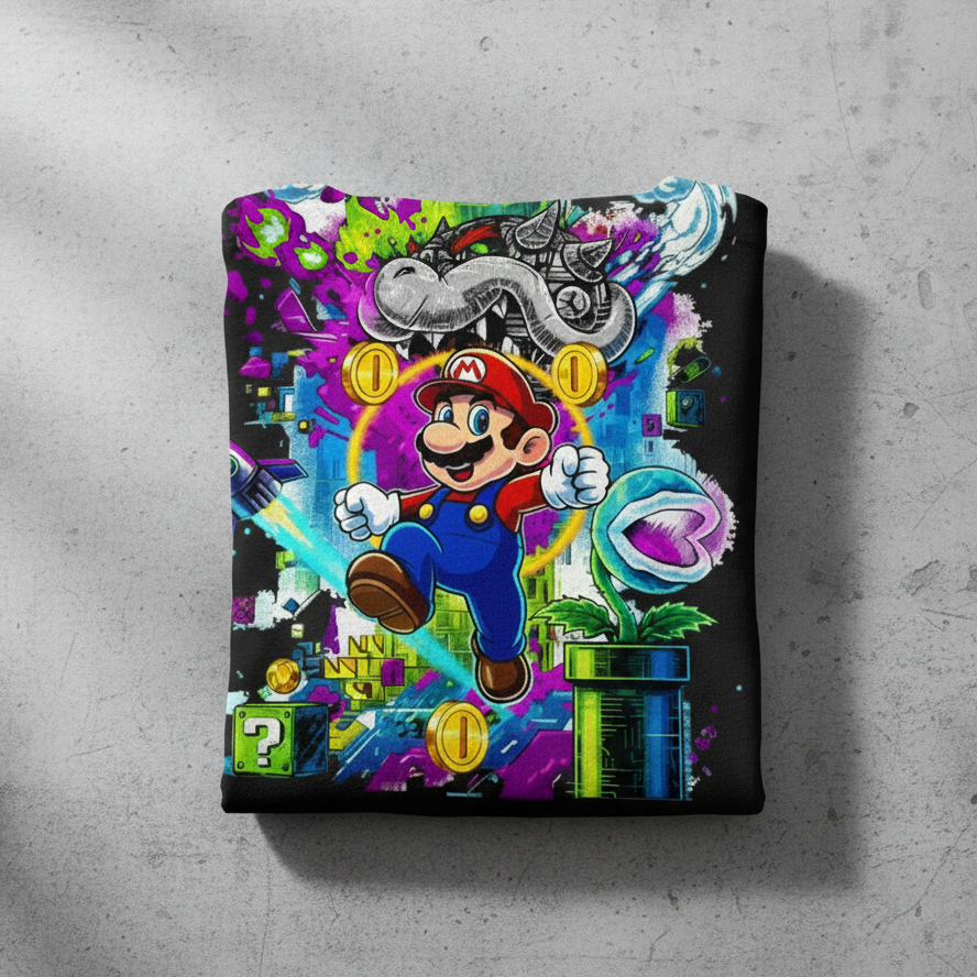 Sudadera Mario bros doblada